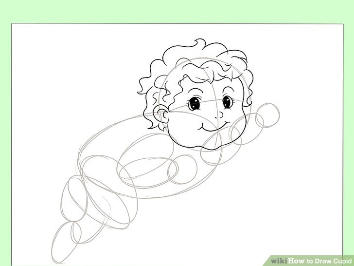 728x546 How To Draw Cupid Steps - Easy Cupid Drawing