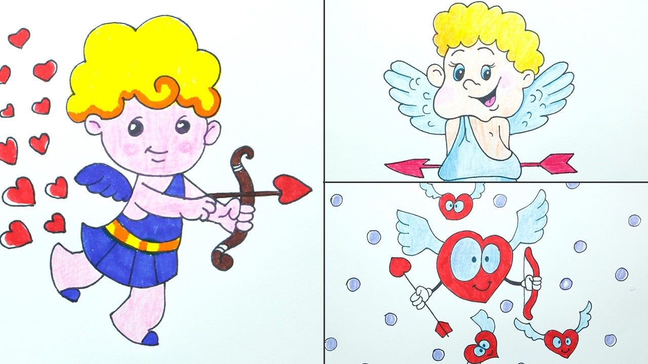 1280x720 How To Draw Valentine Cupid - Easy Cupid Drawing