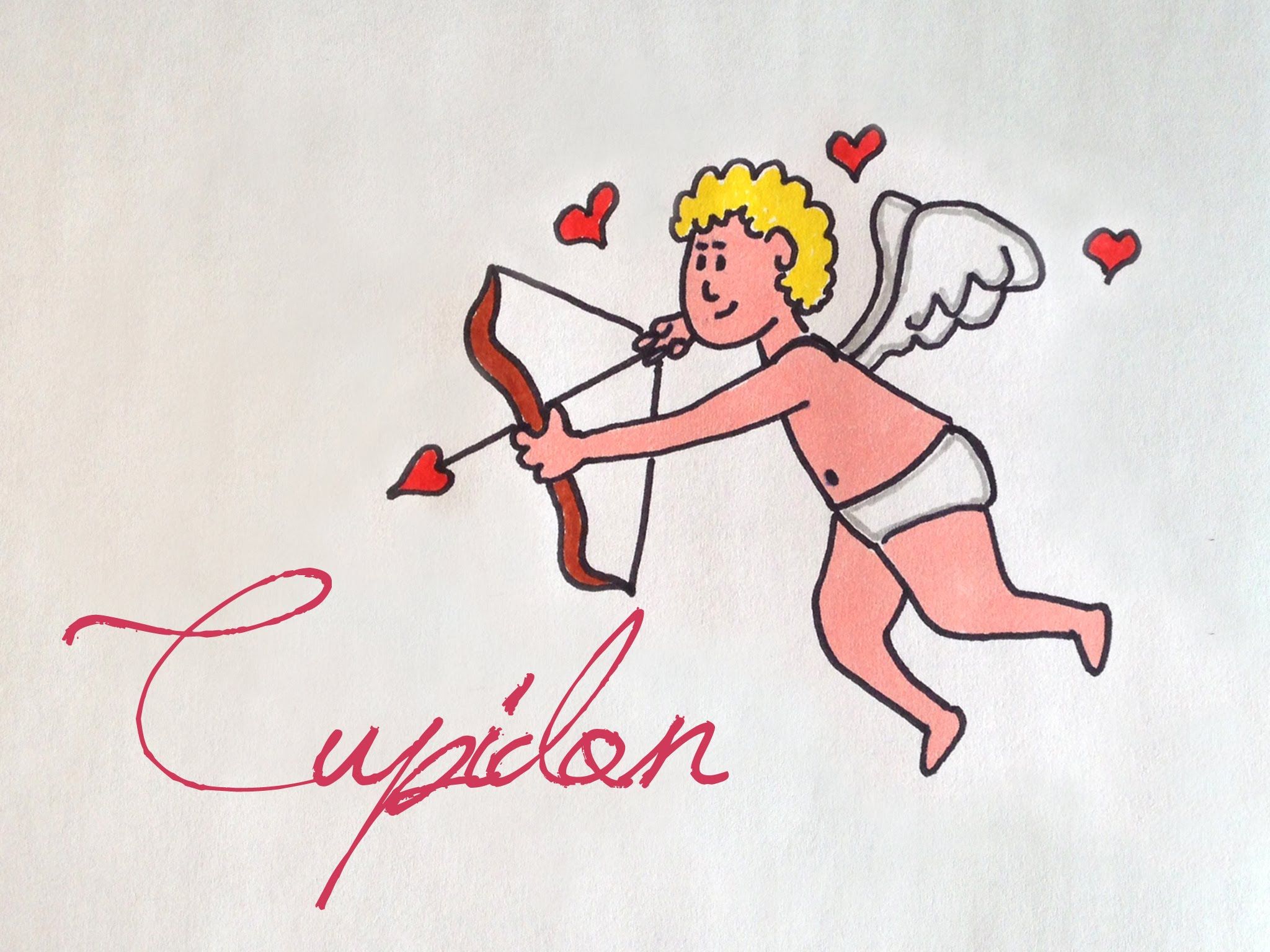 How To Draw Easy Cupid - Easy Cupid Drawing. 