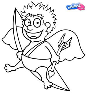 300x325 How To Draw How To Draw A Cupid - Easy Cupid Drawing