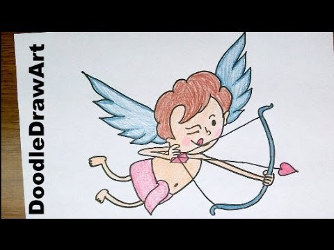 480x360 Drawing How To Draw Cupid! Valentine Drawing Tutorial - Easy Cupid Drawing