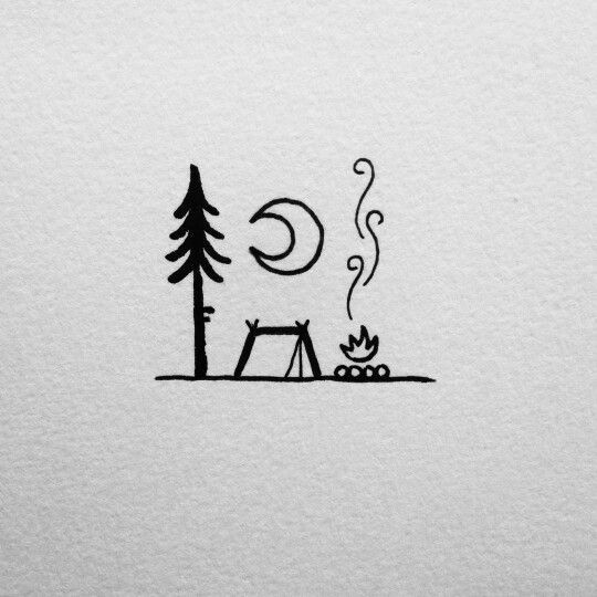 540x540 Cute Drawing Doodle Time In Drawings, Art, Camping Tattoo - Easy Cute Drawing Designs
