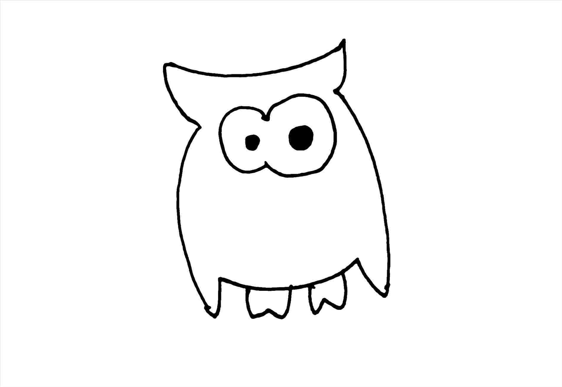 1900x1308 Simple Cute Owl Drawing - Easy Cute Owl Drawing