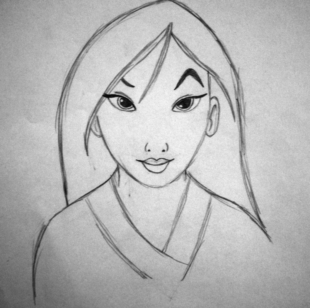 Easy Disney Princess Drawing At Explore Collection Of Easy Disney Princess 