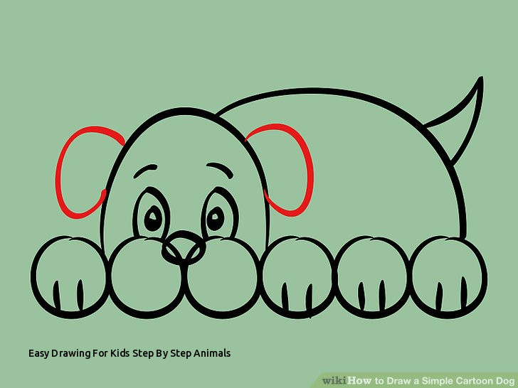 728x546 Easy Drawing For Kids Step - Easy Dog Drawing For Kids