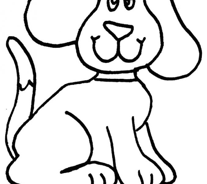 678x600 Simple Dog Drawing For Kids At Getdrawings Free For Personal Easy - Easy Dog Drawing For Kids