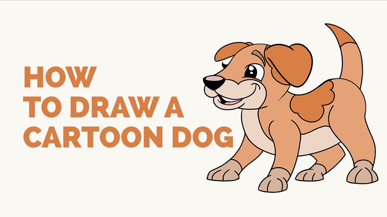 1280x720 How To Draw A Cartoon Dog - Easy Dog Drawing Tutorial
