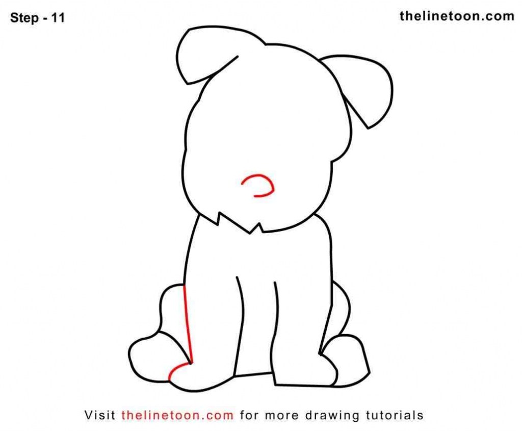 1024x845 Really Easy Dog Drawing How To Draw A Cute Dog Drawing Pencil - Easy Dog Drawing Tutorial
