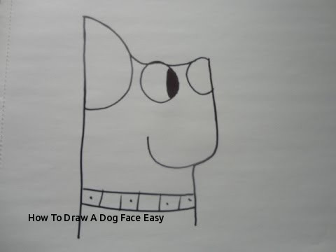 480x360 How To Draw A Dog Face Easy - Easy Dog Face Drawing