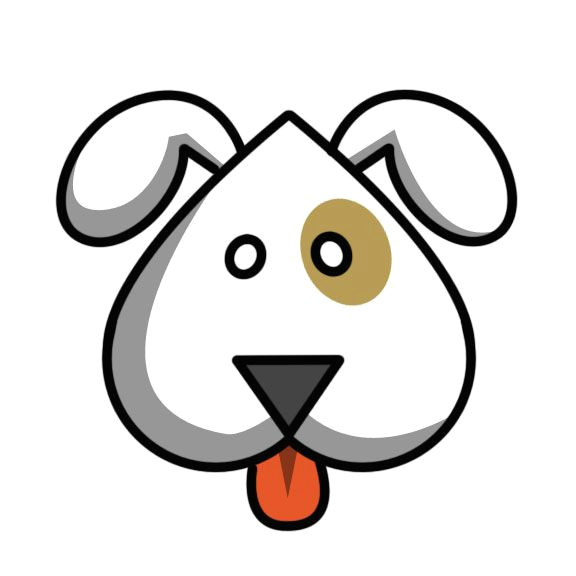576x576 drawing cartoon dog face how to draw an easy cute cartoon dog via - Easy Dog Face Drawing
