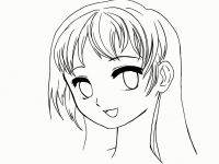 200x150 How To Draw Anime Girl Face Easy Drawing - Easy Drawing Anime Girl