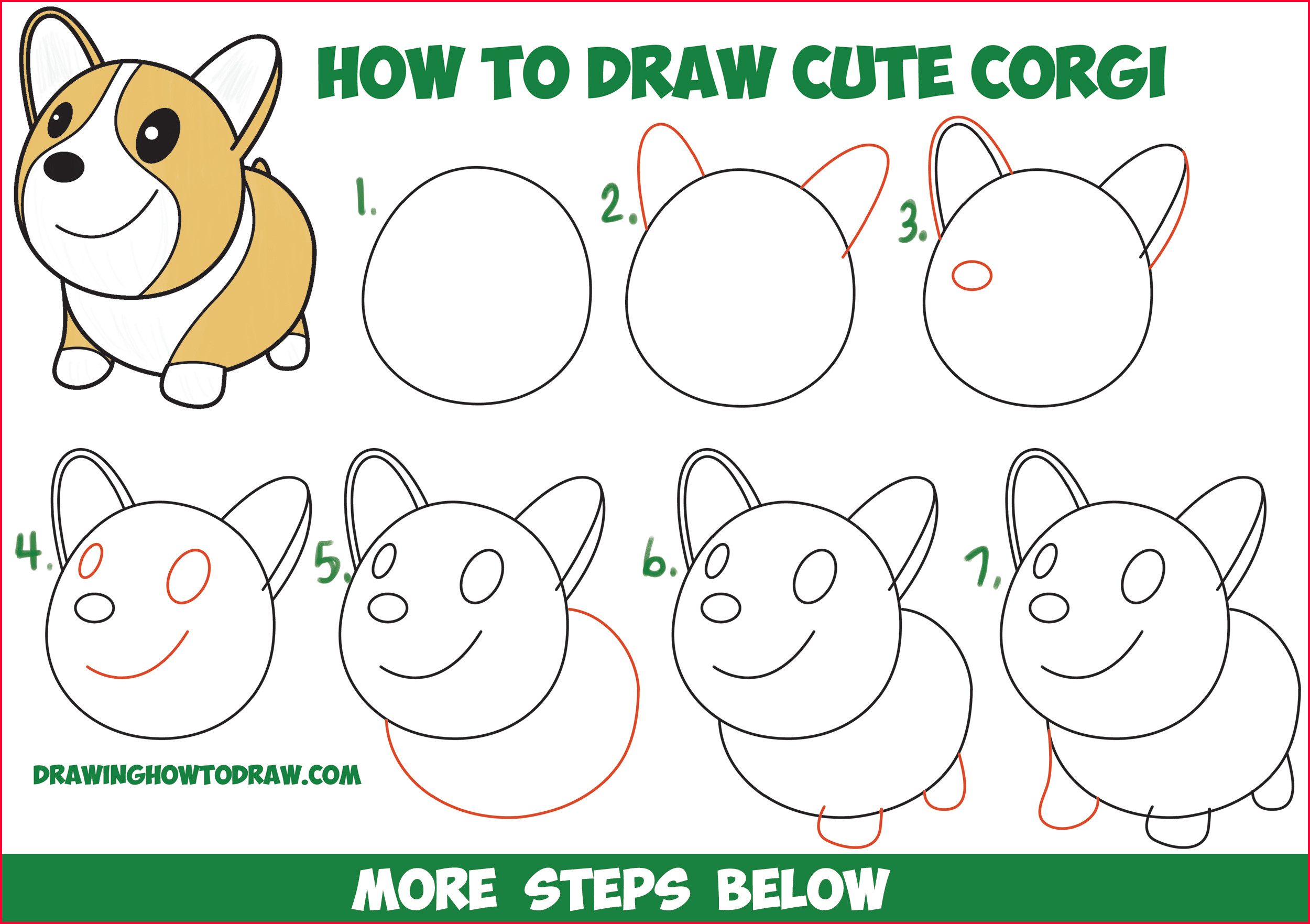 2500x1763 Easy Drawing Step - Easy Drawing Dogs Step By Step