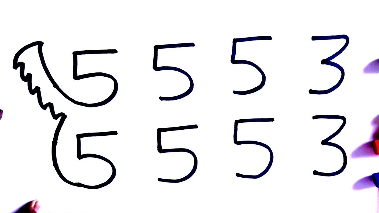 1280x720 Hindi How To Draw Dog From Number Step - Easy Drawing Dogs Step By Step