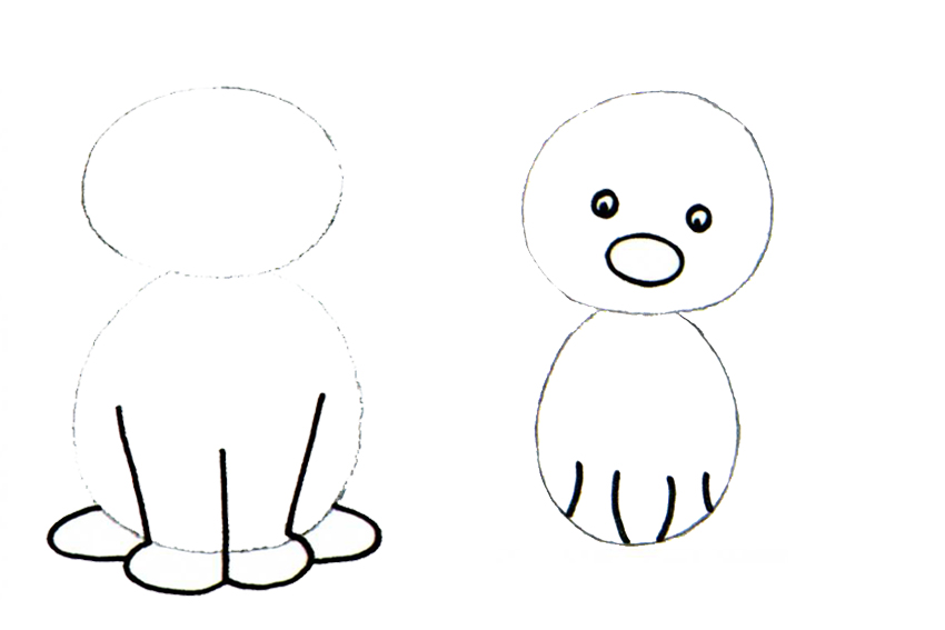 850x567 Learn To Draw With Step - Easy Drawing Dogs Step By Step