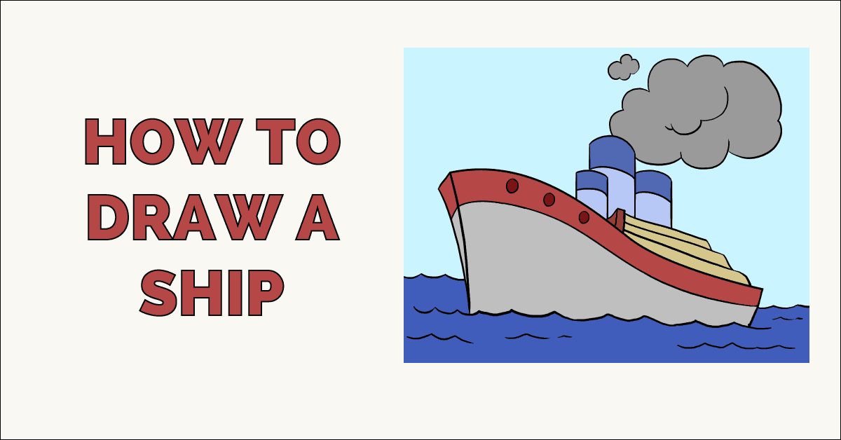 1200x628 How To Draw A Ship Really Easy Drawing Tutorial - Easy Drawing Images