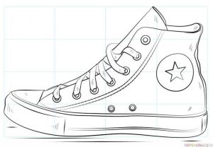 300x208 easy drawing lessons or how to draw a converse shoe step - Easy Drawing Lessons For Kids