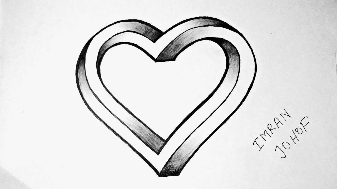 Easy Drawing Love Hearts at Explore collection of