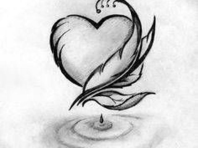 640x480 easy drawing love hearts dibujos de amor faciles drawingsa drawi - Easy Drawing Love Hearts