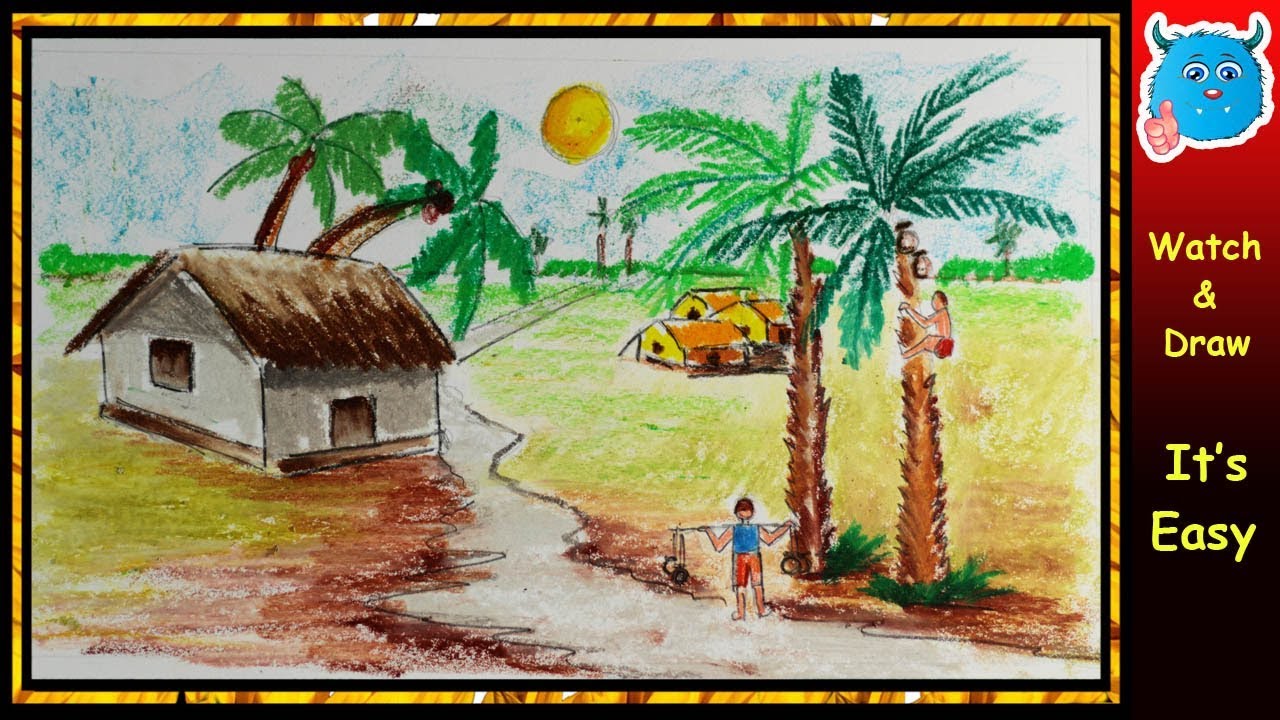 1280x720 Pictures Of Winter Season To Draw - Easy Drawing Of Winter Season