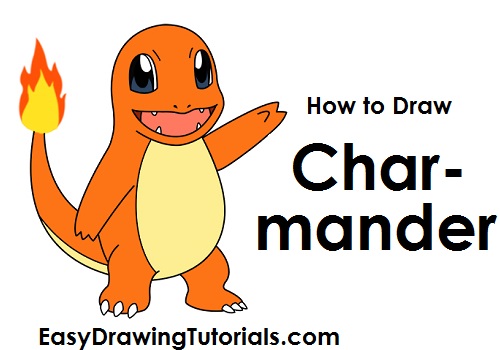 500x350 How To Draw Charmander - Easy Drawing Photos
