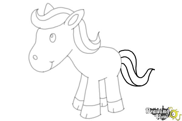 600x400 How To Draw A Horse For Kids - Easy Drawing Pictures For Kids Step By Step