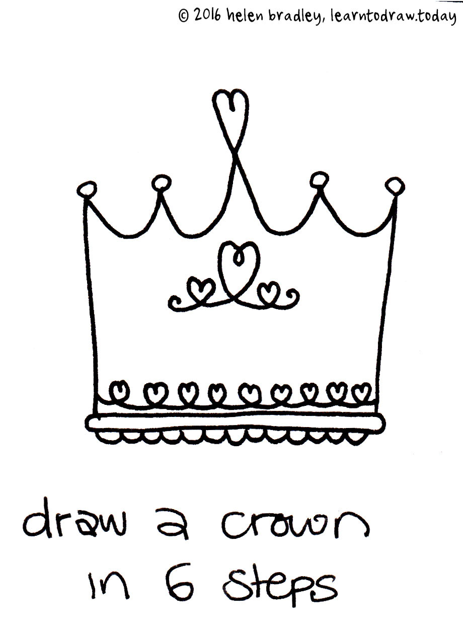 920x1261 How To Draw A Crown In Steps Learn To Draw - Easy Drawing Princess Crown