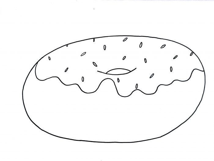 700x526 How To Draw A Donut Drawing Tutorials How To Draw Step - Easy Drawing Tutorials