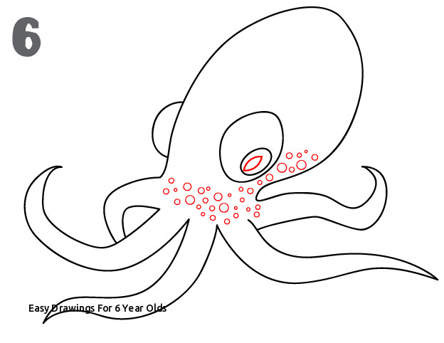 624x482 easy drawings for year olds how to draw an octopus step - Easy Drawings For 4 Year Olds