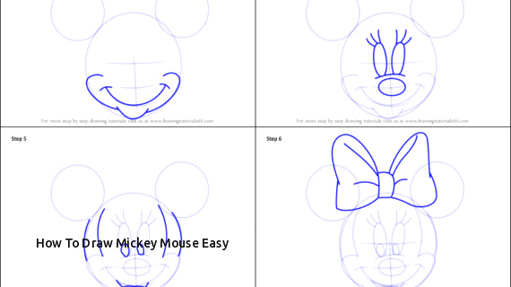570x320 Easy Drawings For Little Kids How To Draw Mickey Mouse Easy Minnie - Easy Drawings For Little Kids