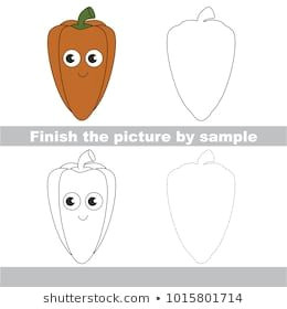 260x280 Easy Drawings Of Vegetables Drawing Worksheet For Preschool Kids - Easy Drawings For Preschoolers