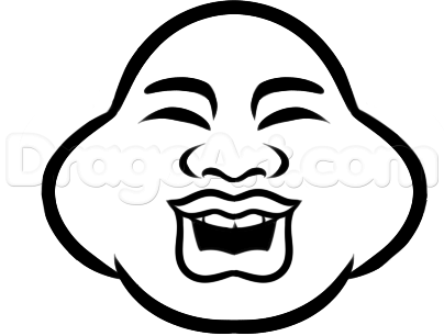 404x306 How To Draw A Buddha Easy, Step - Easy Drawings To Draw