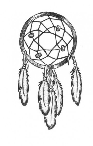 383x600 Easy Dreamcatcher Drawings - Easy Dream Catcher Drawing