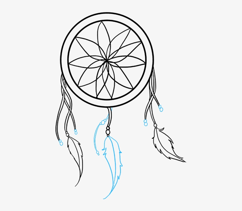 820x715 How To Draw Dream Catcher - Easy Dream Catcher Drawing