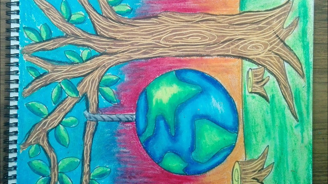 Easy Earth Drawing at PaintingValley.com | Explore collection of Easy