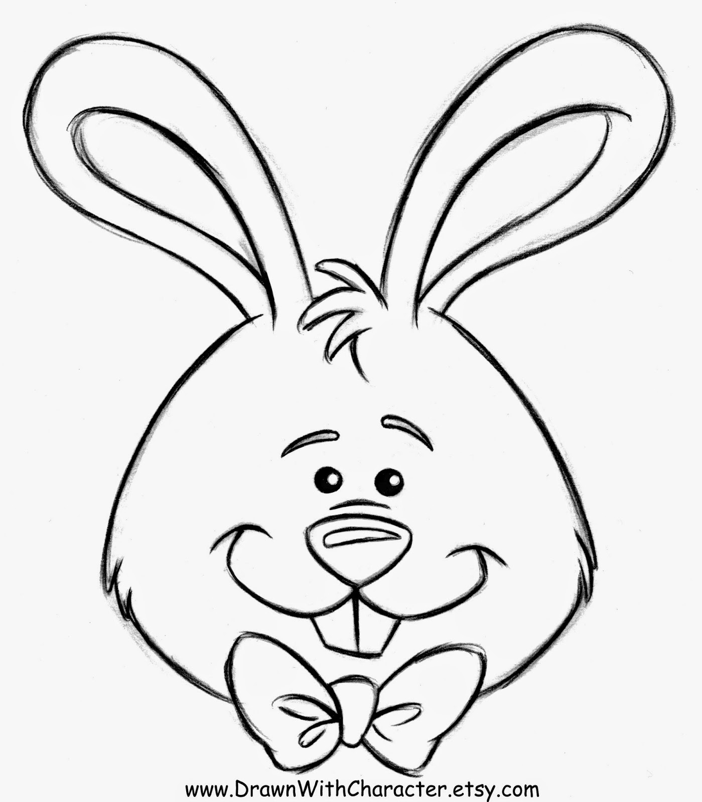 Easy Easter Bunny Drawing at Explore collection of