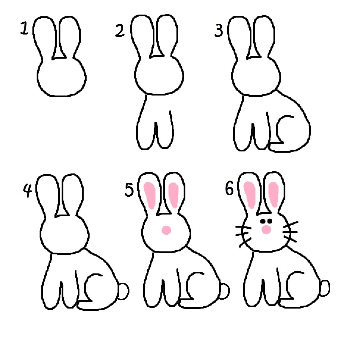 1156x1136 Easter Bunny Drawings - Easy Easter Bunny Drawing