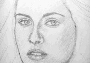 300x210 Face Drawing Pencil Easy Step - Easy Face Drawing Pencil