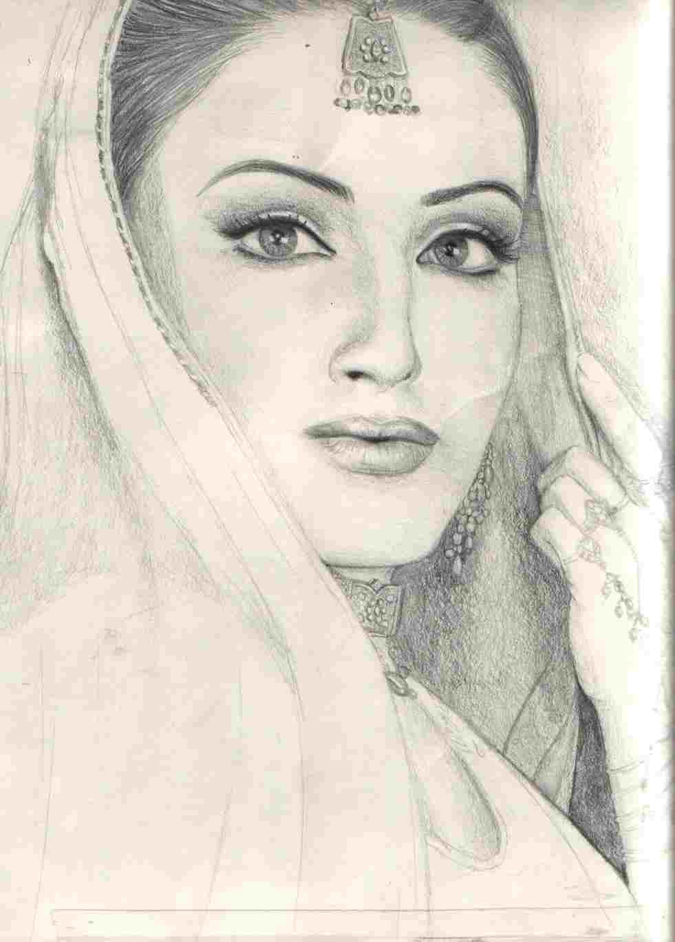 981x1368 Pencil Sketches Gallery Drawings Art Rhdrawingmartcom Sketch Easy - Easy Face Drawing Pencil