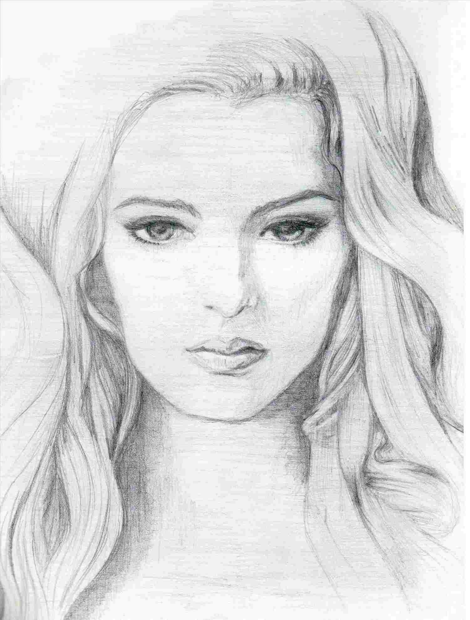 Easy Face Drawing Pencil at PaintingValley.com | Explore collection of ...