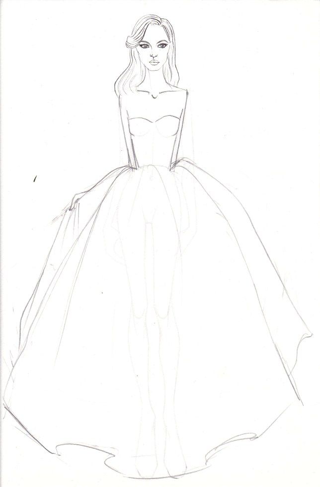 644x979 fashion sketching made easy minute fashion sketches - Easy Fashion Drawing