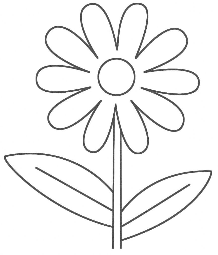 Easy Flower Drawing For Kids at PaintingValley.com | Explore collection ...