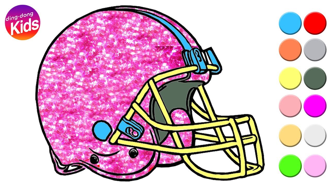 1280x720 Glitter Football Helmet Drawing Easy Step - Easy Football Helmet Drawing