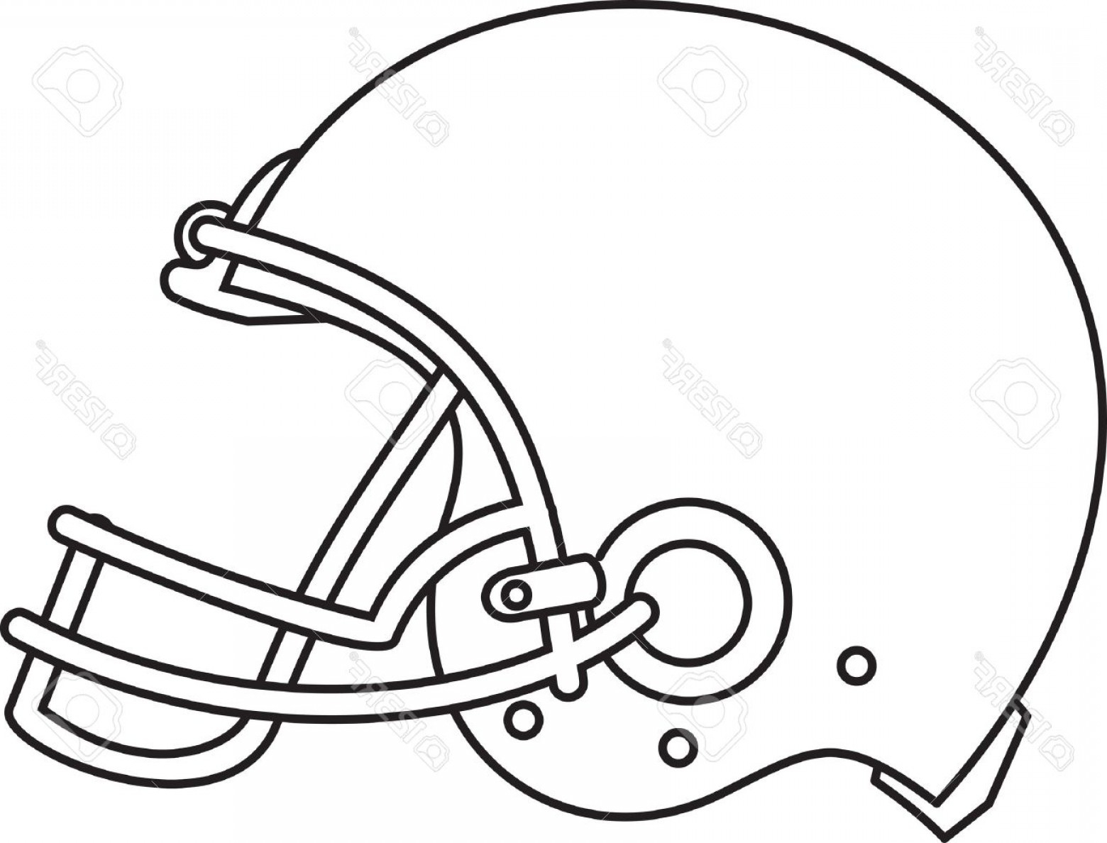 Easy Football Helmet Drawing at PaintingValley.com | Explore collection ...