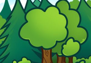 300x210 Gallery Easy To Draw Forest - Easy Forest Drawing