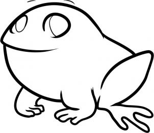 302x262 How To Draw How To Draw A Frog For Kids - Easy Frog Drawing For Kids