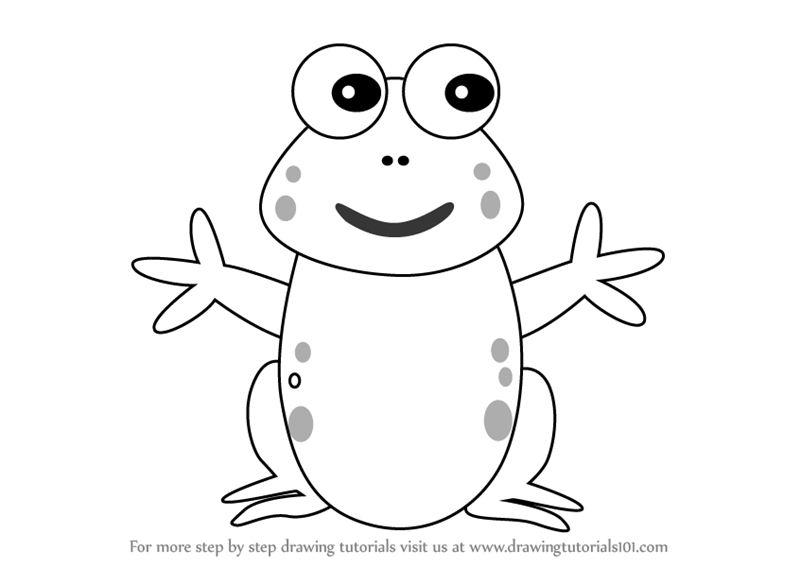 800x567 Learn How To Draw A Frog For Kids - Easy Frog Drawing For Kids