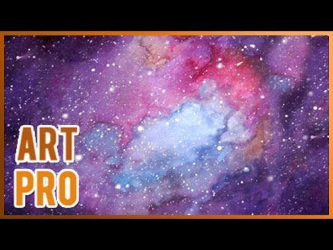 480x360 How To Draw A Galaxy Very Easy With Watercolors - Easy Galaxy Drawing