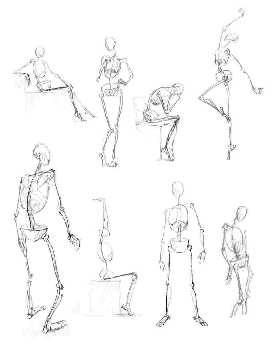 Easy Gesture Drawing at PaintingValley.com | Explore collection of Easy ...