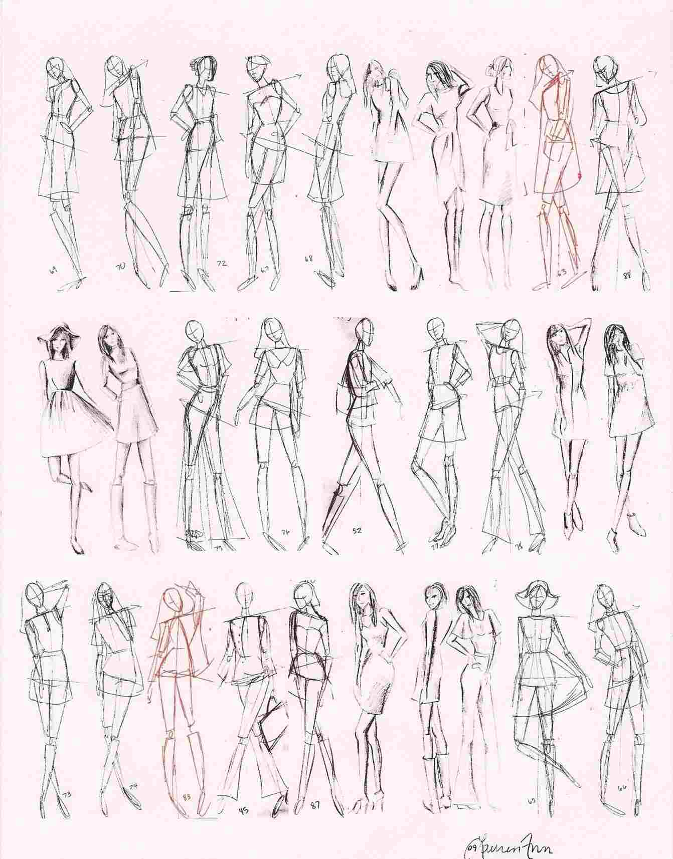 1342x1714 easy gesture drawing dancer sketches for i used photous - Easy Gesture Drawing