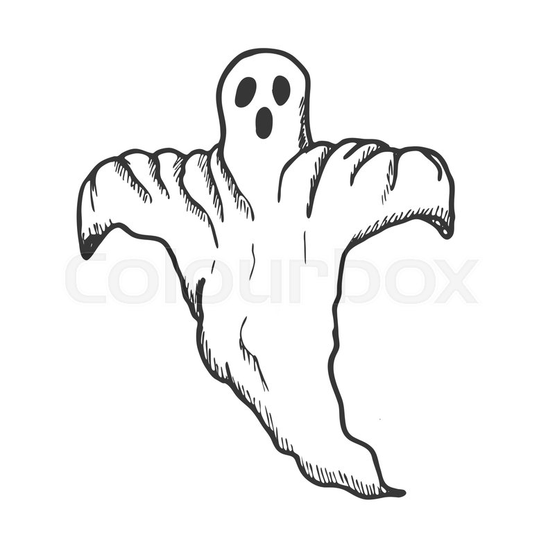 800x800 Huge Collection Of 'halloween Ghost Drawing' Download More Than - Easy Ghost Drawing